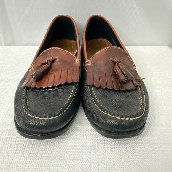 GH Bass Weejuns Shoes Mens 12 M Brown Leather Kiltie Tassel Loafers Moccasin main image 7